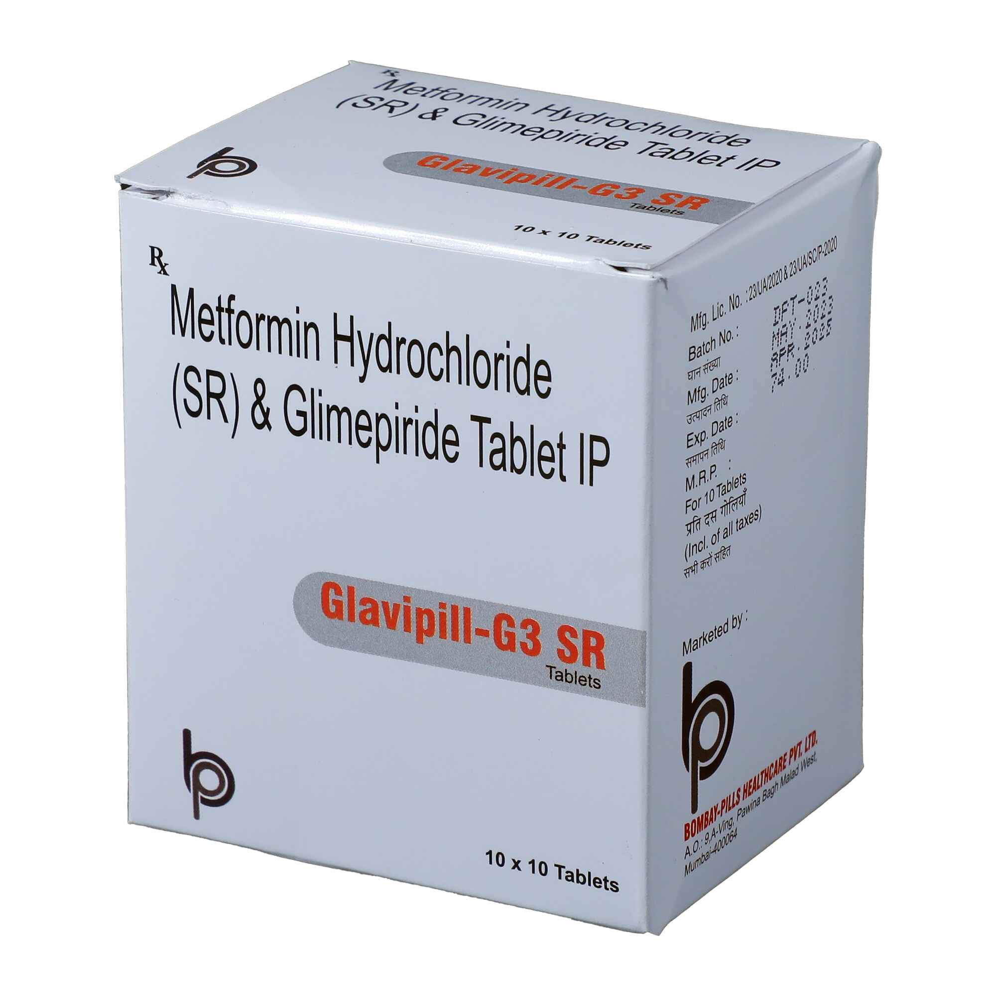 GLIMEPIRIDE 3MG + METFORMIN 500MG SUSTAINED RELEASE